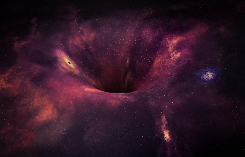 Wormhole in space